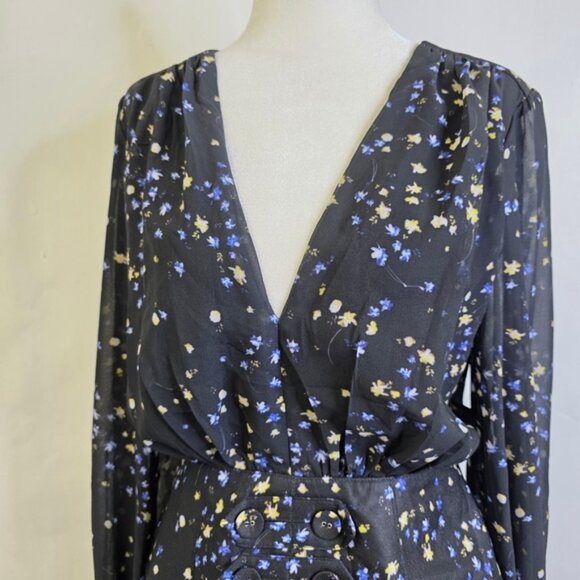 Dayu Effect Floral long sleeves dress - Picture 4 of 6